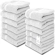 White Classic Luxury Cotton Washcloths