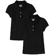 The Children's Place Girls Short Sleeve Ruffle Pique Polo Multipack