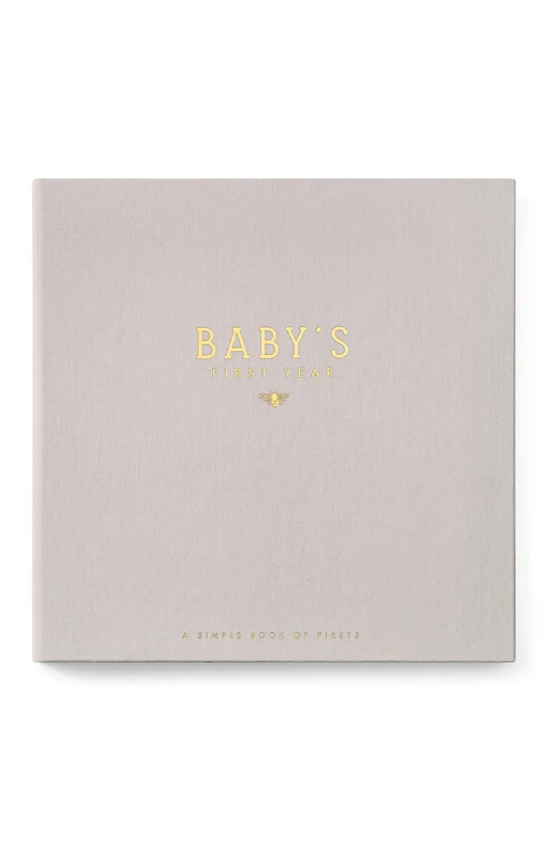 Lucy Darling Honey Bee Theme Luxury Baby Memory Book - First Year Journal Album Photo Book To Capture Precious Memories - Keepsake Pregnancy Baby Record Book - Ultrasound Picture Book