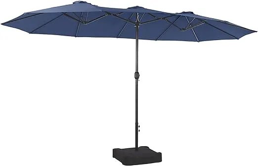 Phi Villa 15ft Patio Umbrella Double-Sided Outdoor Market Extra Large