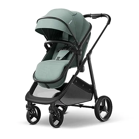 Mompush Wiz 2-in-1 Convertible Baby Stroller with Bassinet Mode - Foldable Infant Stroller to Explore More as a Family - Toddler Stroller with Reversible Stroller Seat