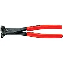 KNIPEX End Cut Nippers,Red and Silver