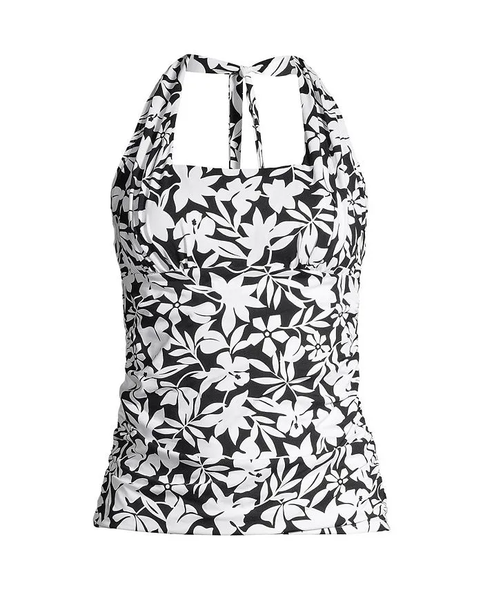 Women's Square Neck Halter Tankini Swimsuit Top
      
          Women's Square Neck Halter Tankini Swimsuit Top