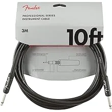 Fender Professional Series Instrument Cable 10' Straight / Angle Black