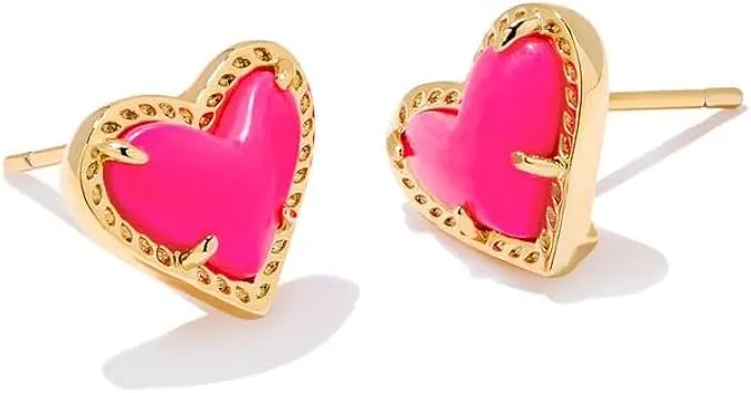 Kendra Scott Ari Heart Stud Earrings for Women, Fashion Jewelry