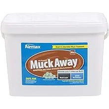 Airmax MuckAway, Natural Pond Muck Remover, Cleans & Clears Away Muck & Sludge, Easy to Use Bacteria & Enzyme Tablets, Safe for The Environment, Treats 1500 Sq Ft, 18 Month Supply, 48 Scoops, 24 lbs