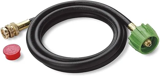 Weber Adapter Hose for Weber Q-Series and Gas Go-Anywhere Grills, 6-Feet , Black