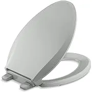 Kohler 4636-RL Cachet ReadyLatch Quiet-Close Elongated Toilet Seat - Ice Grey