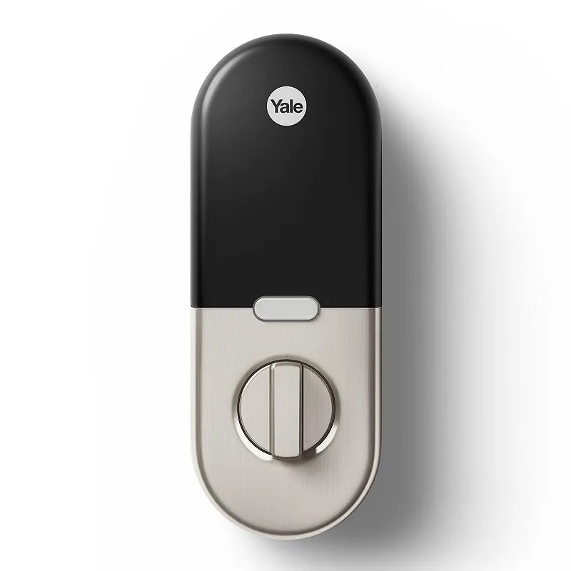 Google Nest x Yale Lock – manipulationssicheres Smart-Schloss für schlüssellosen Einstieg – Tastatur-Riegelschloss für Haustür – funktioniert mit Nest Secure Alarmsystem – ölgeriebene Bronze