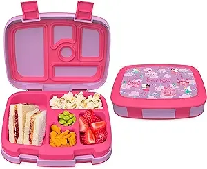 Bentgo® Kids Prints Leak-Proof, 5-Compartment Bento-Style Kids Lunch Box - Ideal Portion Sizes for Ages 3 to 7 - BPA-Free, Dishwasher Safe, Food-Safe Materials (Fairies)