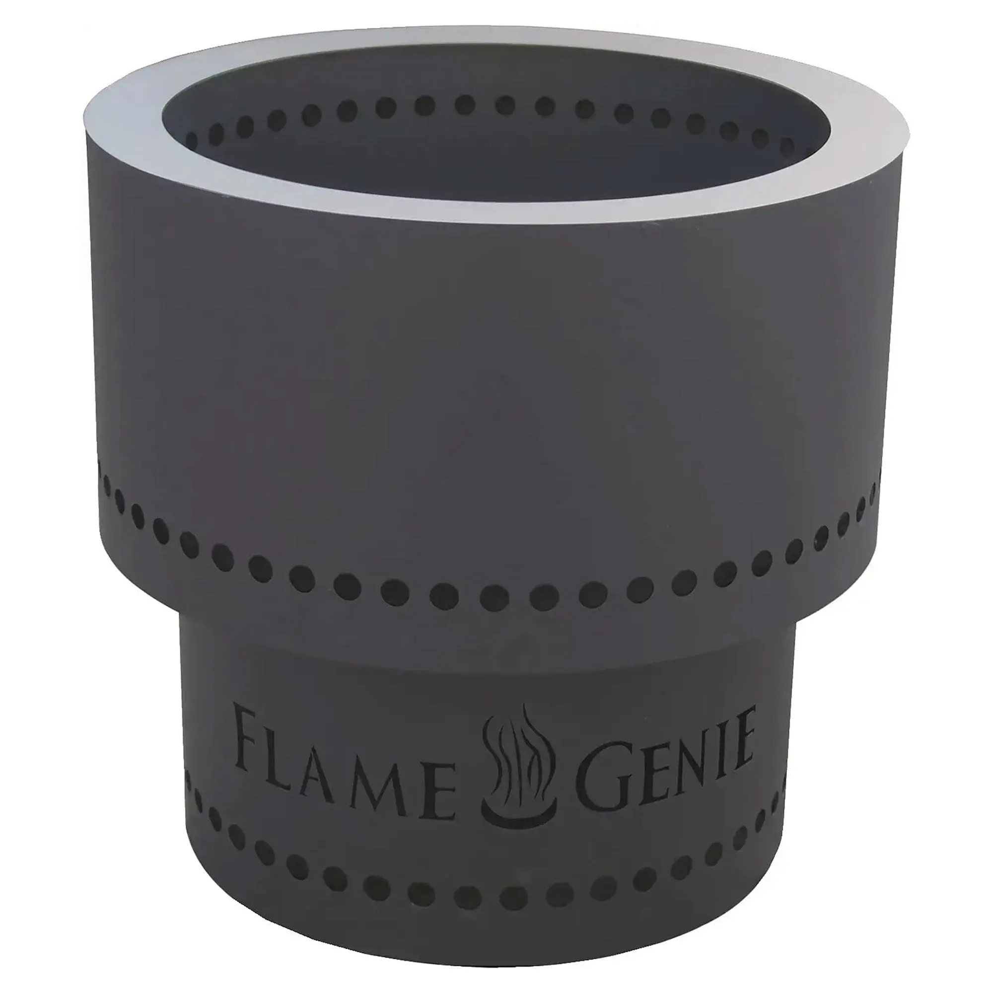 Flame Genie FG-16 13.5 In Diameter Smoke Free Outdoor Fire Pit w/ Ash Pan, Black - 13.50