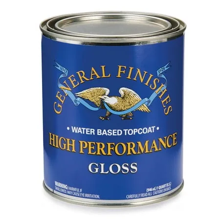 General Finishes High Performance Water Based Topcoat, Quart / Gloss