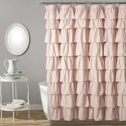 Lush Decor Ruffle Shower Curtain