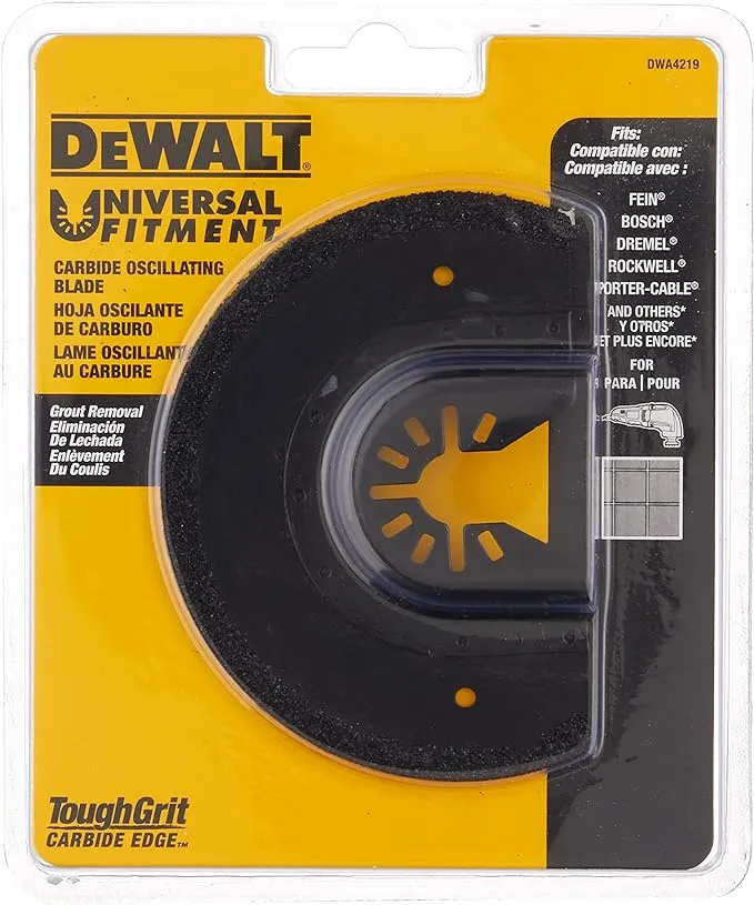 DEWALT Oscillating Tool Blade for Grout Removal, Carbide (DWA4219)