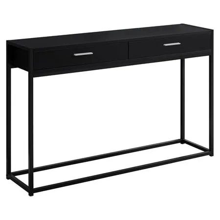 Monarch Specialties 48" Accent Table in Black, Wood, 6" | Nebraska Furniture Mart