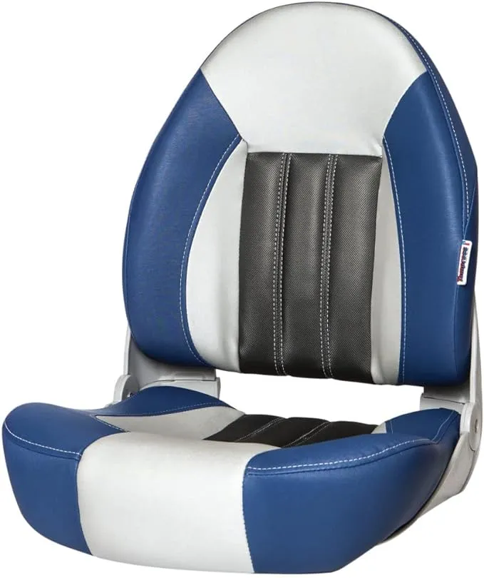 Tempress Probax High-Back Orthopedic Boat Seat - Blue/Gray/Carbon