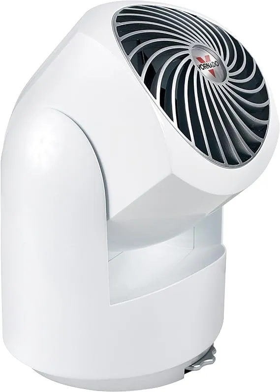 Vornado Flippi V10 Compact Oscillating Air Circulator Fan, Ice White