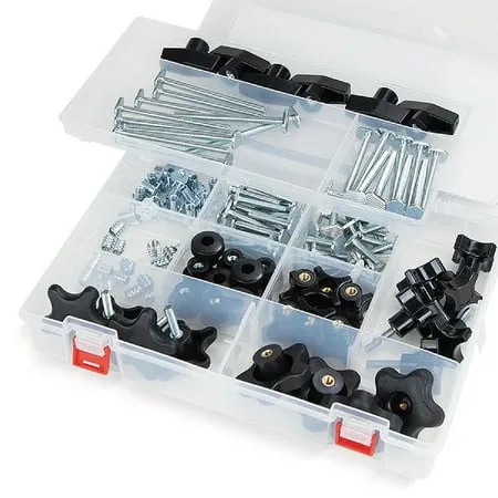 POWERTEC 71128 T-Track Jig Hardware Kit (129-Piece)