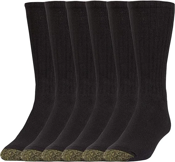 GOLDTOE Men's Harrington Crew Socks, Multipairs