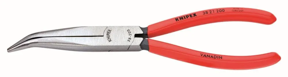 KNIPEX 7.7-in Long Needle Nose Pliers in Red | 38 21 200