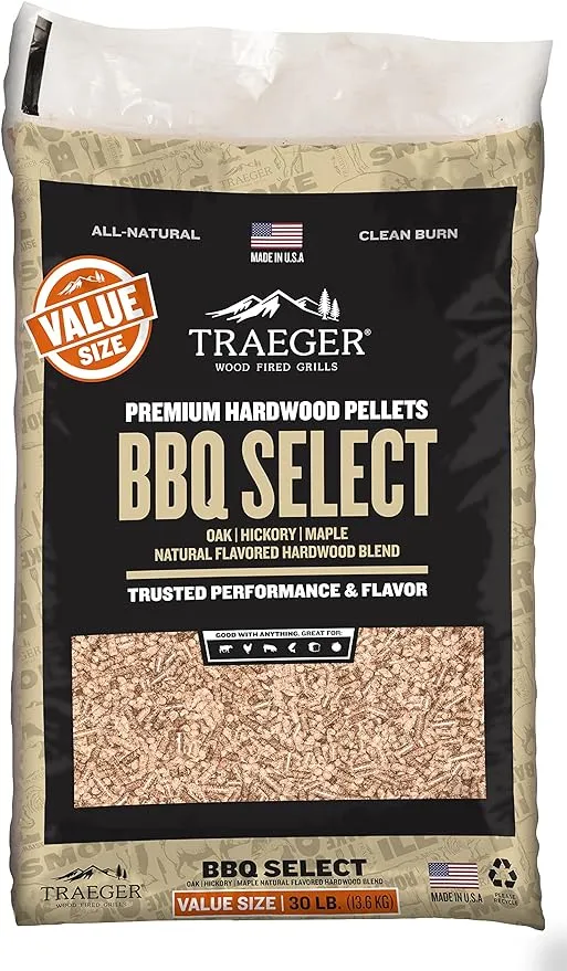 Traeger Select All Natural BBQ Wood Pellet 30 lb