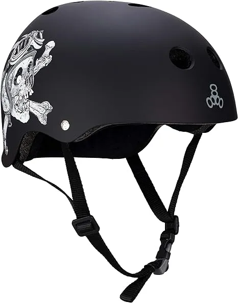 Triple Eight THE Certified Sweatsaver Helmet for Skateboarding, BMX, and Roller Skating