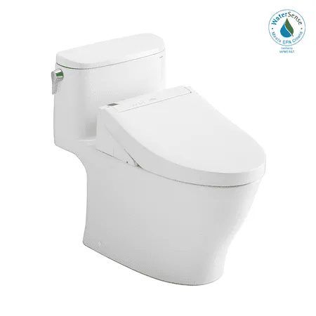 [MW6423084CEFG#01] TOTO Nexus 1.28 GPF One Piece Washlet Elongated Toilet With Left Hand Lever And Build In Bidet Heated Seat Function (HBG89281)