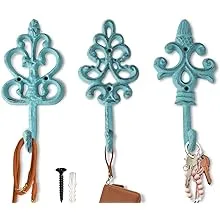 Comfify Shabby Chic Cast Iron Decorative Wall Hooks