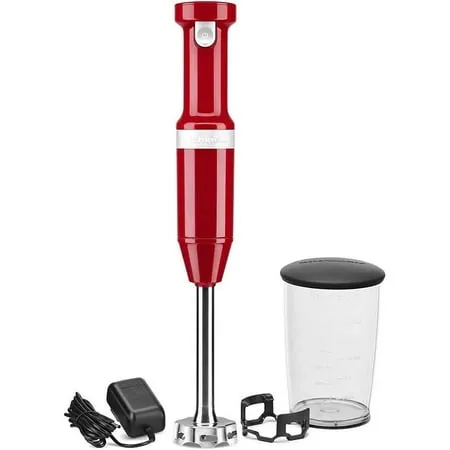 KitchenAid Cordless Variable Speed Hand Blender with Chopper and Whisk Attachment