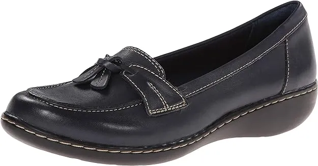 Clarks Ashland Bubble Loafer 6 Women's Navy