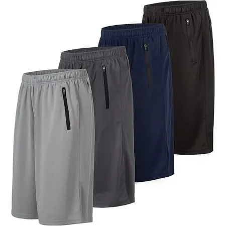 Pantalones cortos deportivos para hombre, paquete de 4 pantalones cortos de ...