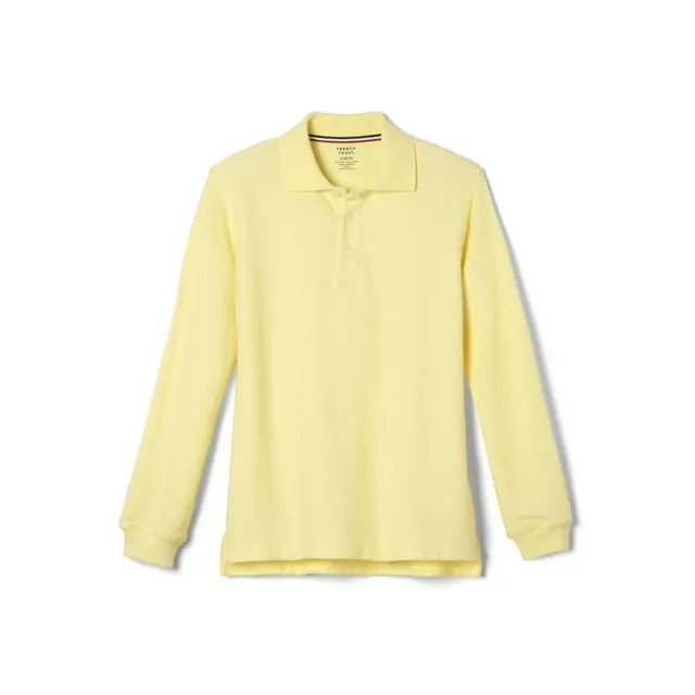 French Toast Boys Long Sleeve Pique Polo Shirt