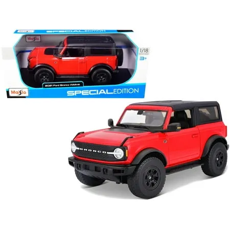 2021 Ford Bronco Wildtrak Top Special Edition 1/18 Diecast Model Car by Maisto