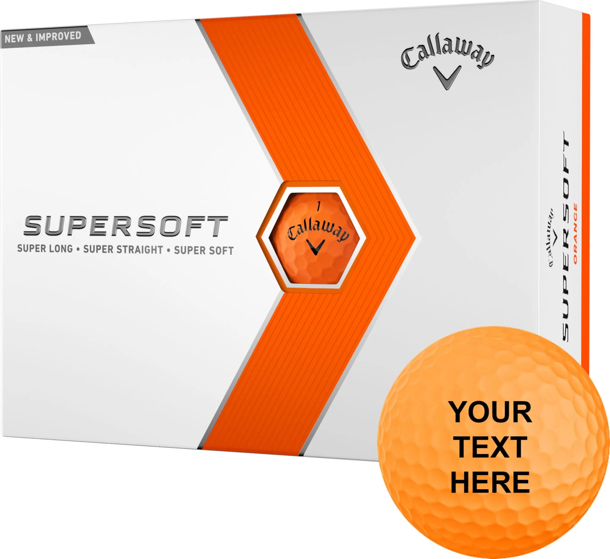 Supersoft 2023 Personalized Golf Balls, Orange - Callaway