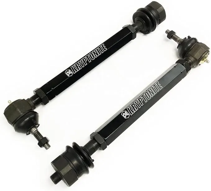 Usnyabni 671129 Kryptonite Heavy Duty Tie Rods KRTR10 Compatible with 2001-2010 Chevy Silverado/GMC Sierra 2500HD 3500HD 6.6 Duramax Diesel