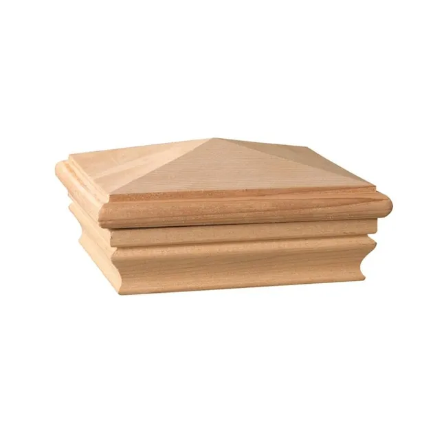 Deckorators Newport High Pyramid Post Cap Cedar