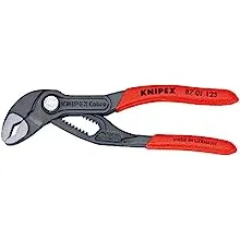 Heavy Duty Forged Steel 5 in. Mini Cobra Pliers with 61 HRC Teeth