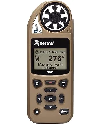 Kestrel 5500 Pocket Weather Meter W/LINK Vane Mount - Desert Tan