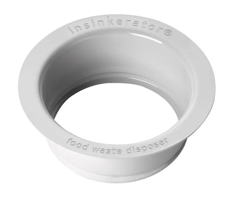 InSinkErator FLG-WH Garbage Disposal Sink Flange Stainless Steel White