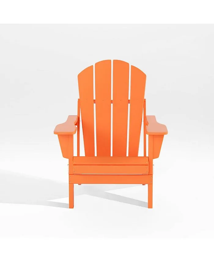 All-Weather Contoured Outdoor Poly Folding Adirondack Chair
      
          All-Weather Contoured Outdoor Poly Folding Adirondack Chair