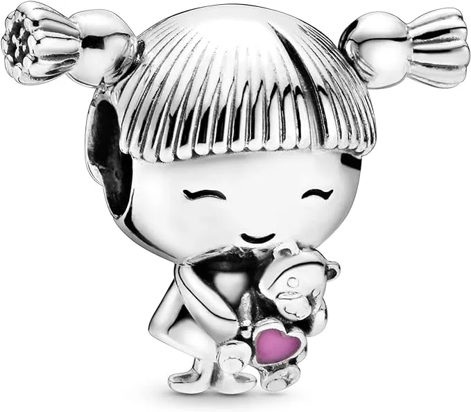 Pandora Girl with Pigtails Charm - 798016EN160