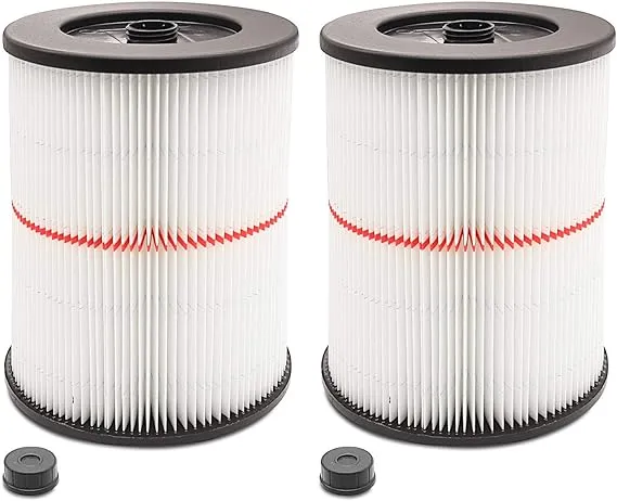 2 Pack Cartridge Filter for Craftsman 17816 9-17816 Wet/Dry Air Filter Replacement Part fit 5/6/8/12/16/32 Gallon & Larger Vacuum Cleaner