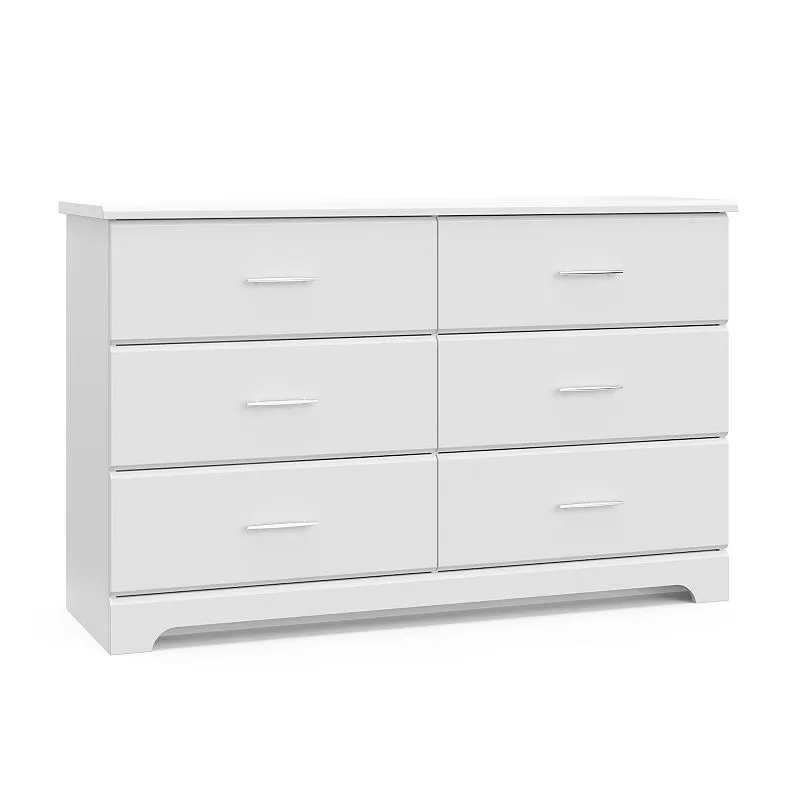 Storkcraft Brookside Gray 6-Drawer Double Dresser | 03666-10G