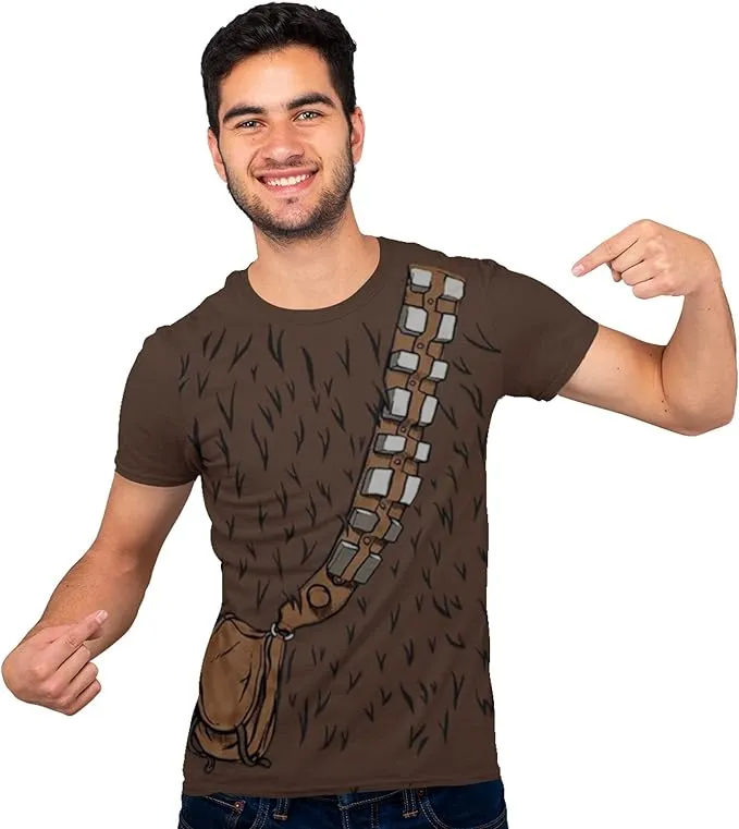 STAR WARS Chewbacca Chewie Costume Funny Humor Pun Adult Men's Graphic Tee T-Shirt