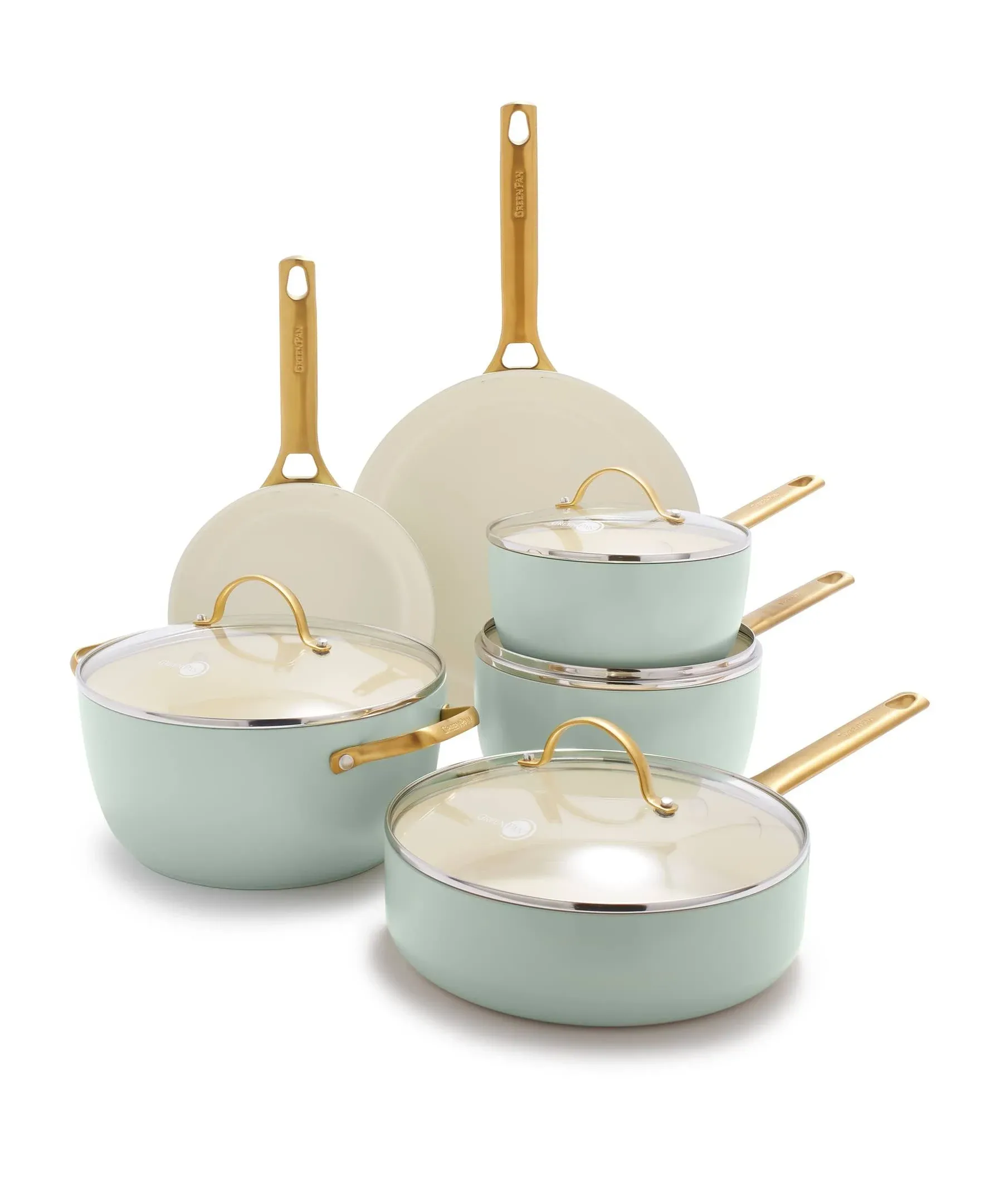 GreenPan - Reserve Ceramic Nonstick 10-Piece Cookware Set - Julep