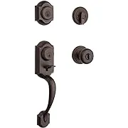 Kwikset Montara Front Door Lock Handle and Deadbolt Set, Entry Handleset