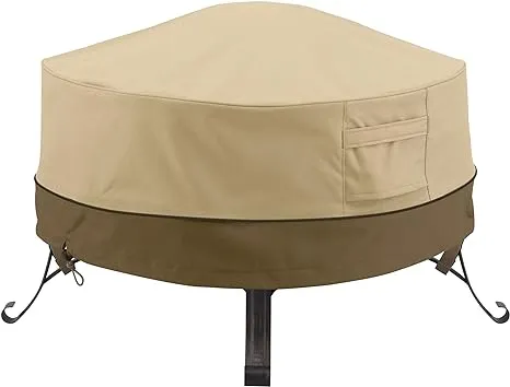 Classic Accessories Veranda Full Coverage Fire Pit Cover, Round