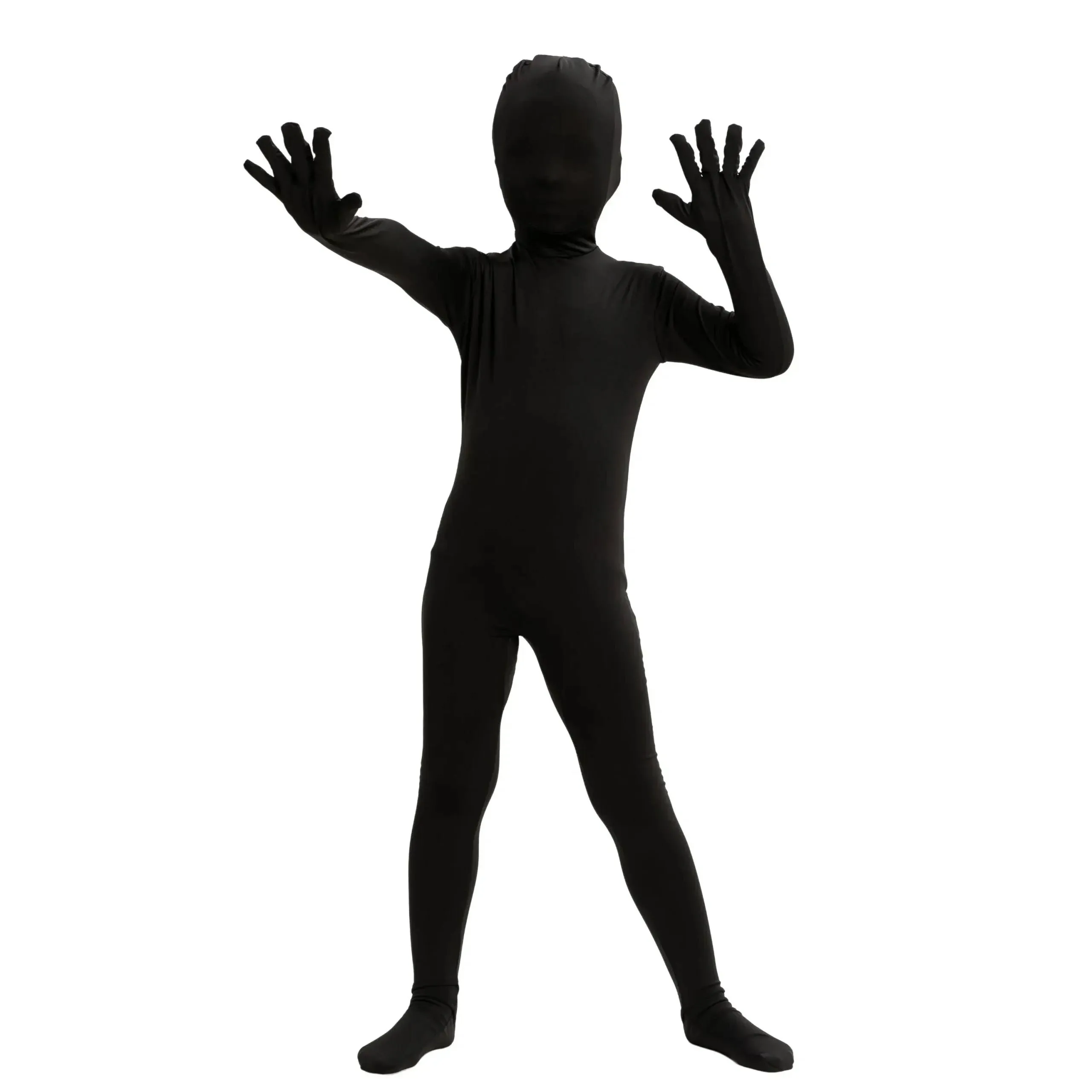 Spooktacular Creations Boy Black Shadow Demon Bodysuit