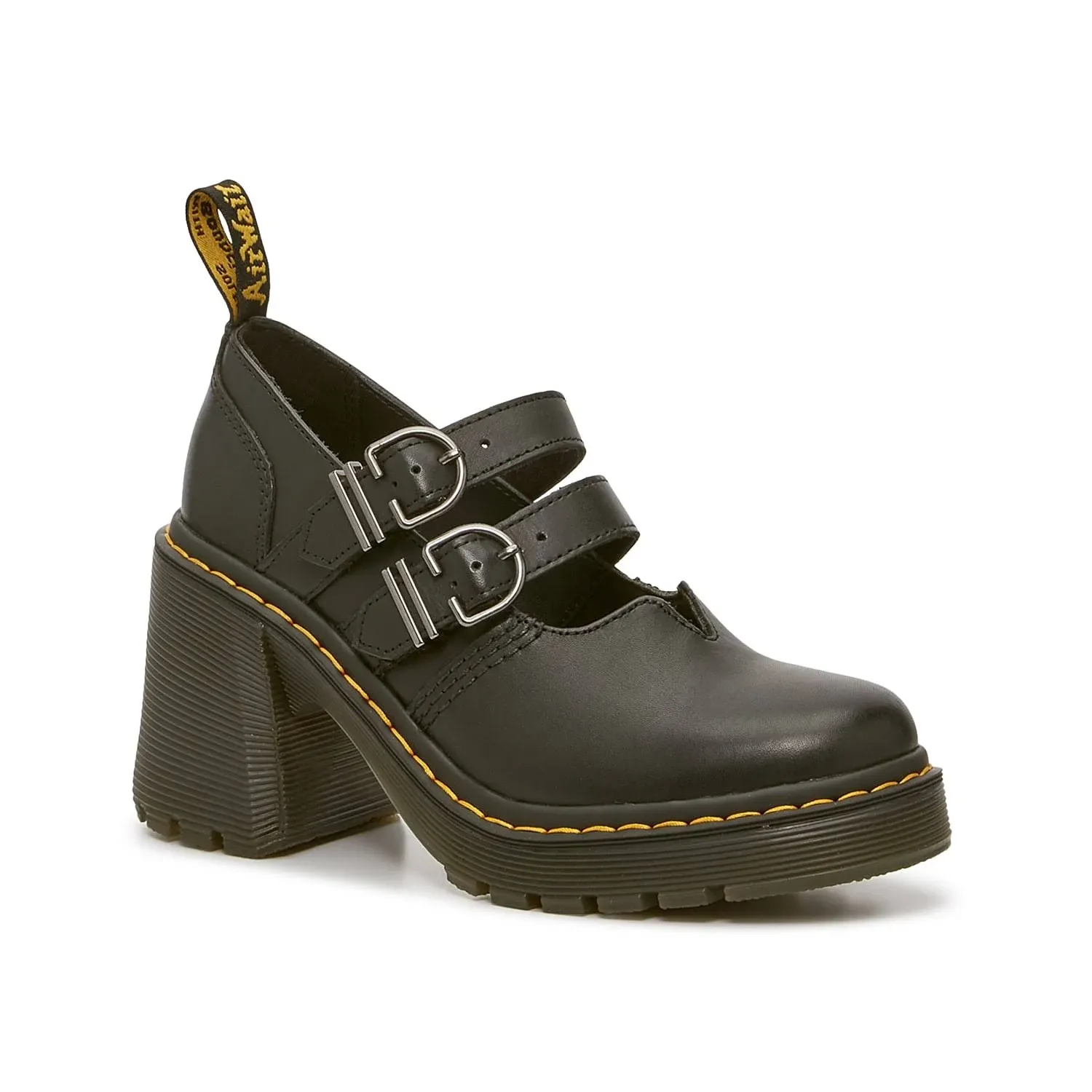 Dr. Martens Women's Eviee Leather Slip-On Heels