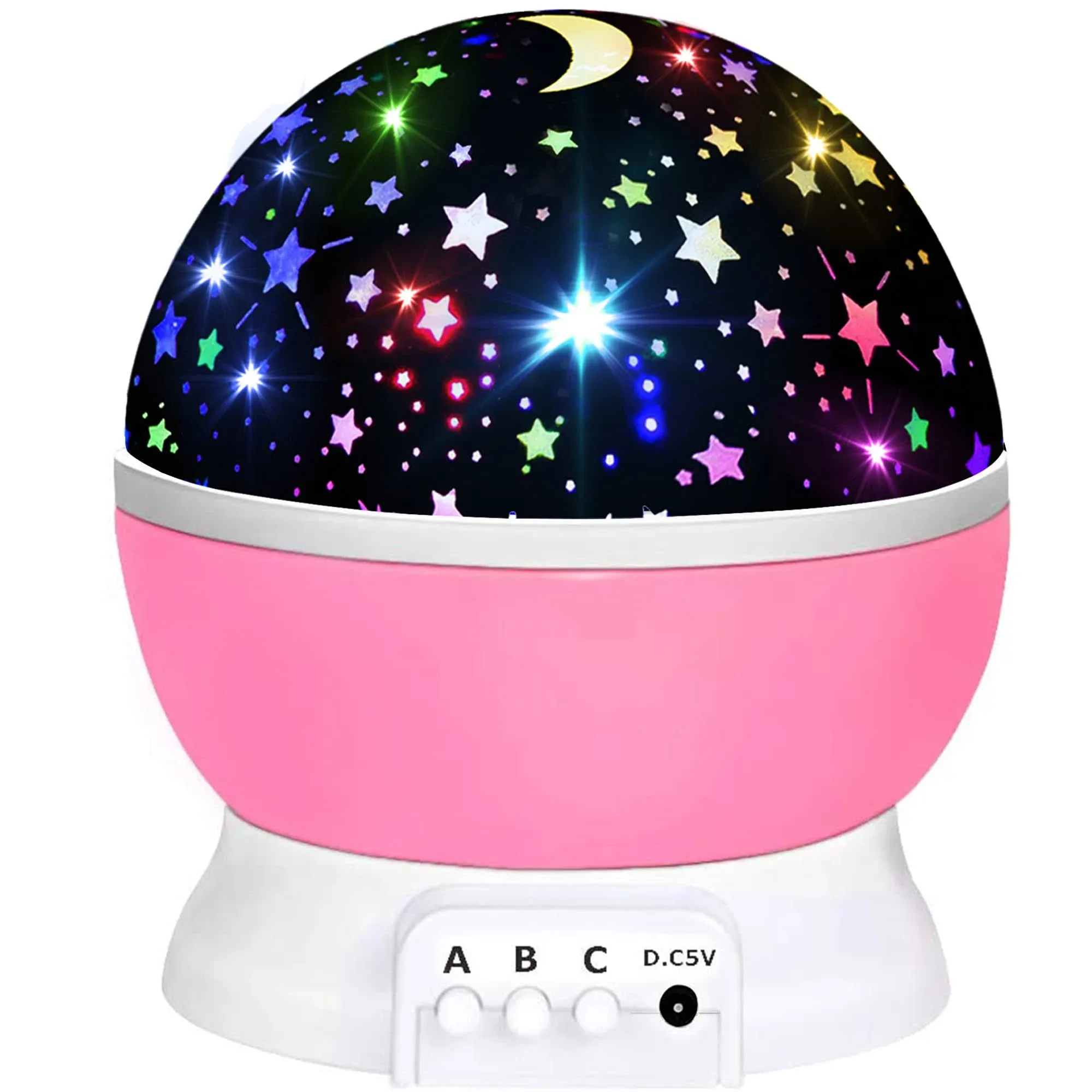 Night Light for Kids, Votozi Kids Night Light, Star Night Light, Moon and Star Projector 360 Degree Rotation